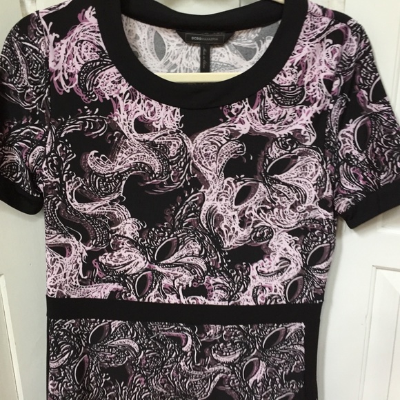BGBGMaxAzria Purple & Black Paisley Dress - Picture 7 of 15
